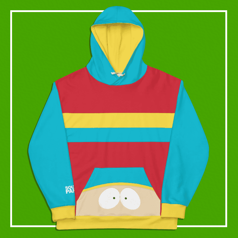 South Park Cartman Color Block Unisex Hooded Sweatshirt