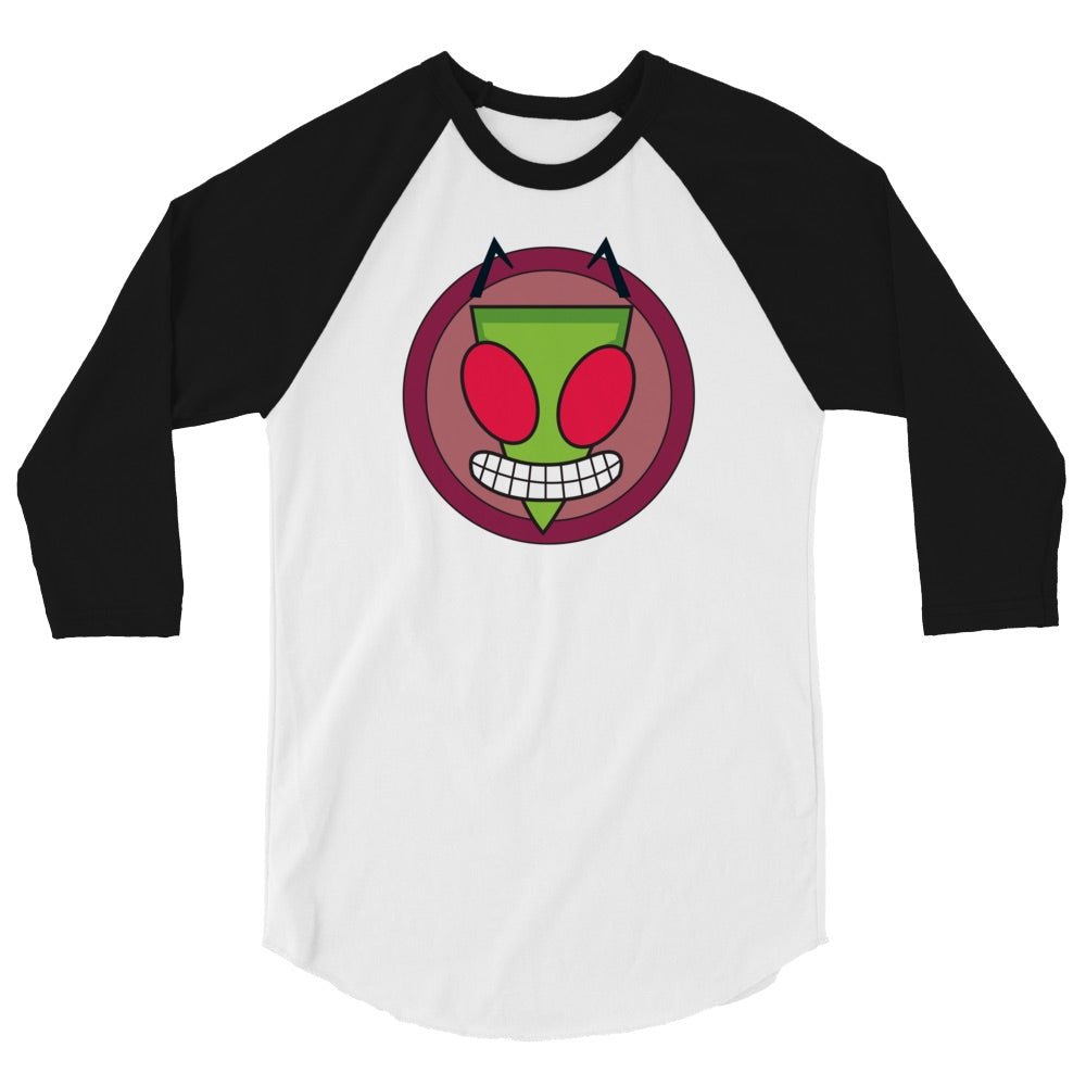 Invader Zim Doom 3 4 Sleeve Raglan Shirt