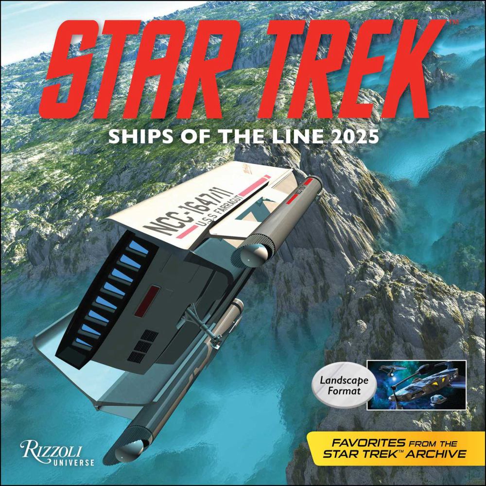 Star Trek Ships of the Line 2025 Wall Calendar Paramount Shop