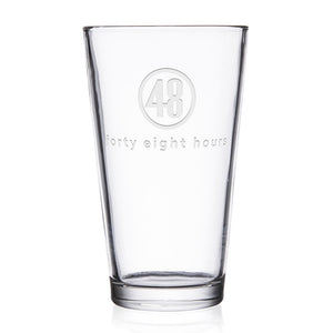 48 Hours Logo Pint Glass