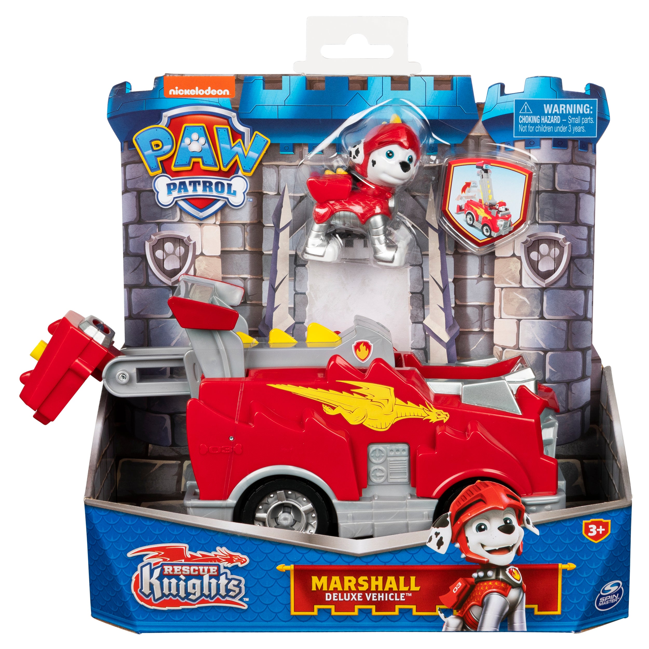 PAW Patrol, Rescue Knights Marshall Transforming Toy Car with Collectible  Action Figure, Kids Toys for Ages 3 and up – Paramount Shop