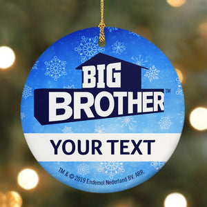 Big Brother Personalized Logo Double Sided Ornament