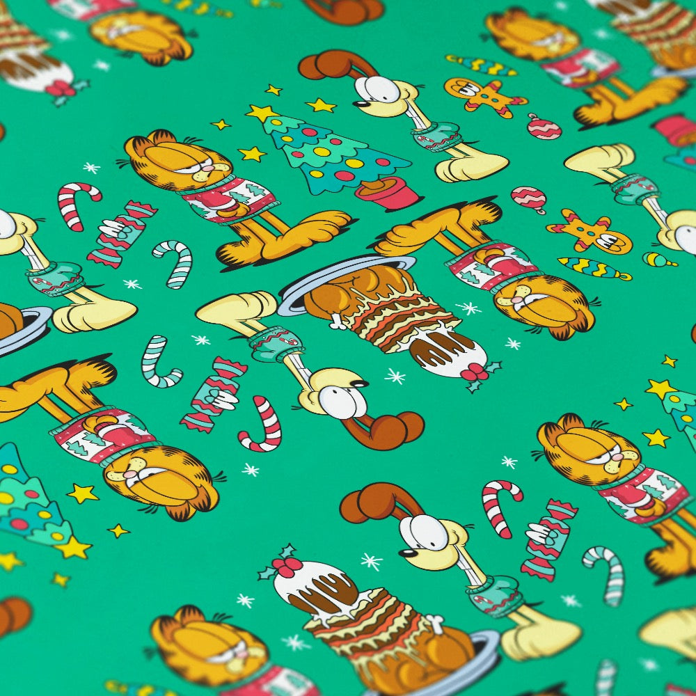 Garfield and Odie Holiday Wrapping Paper