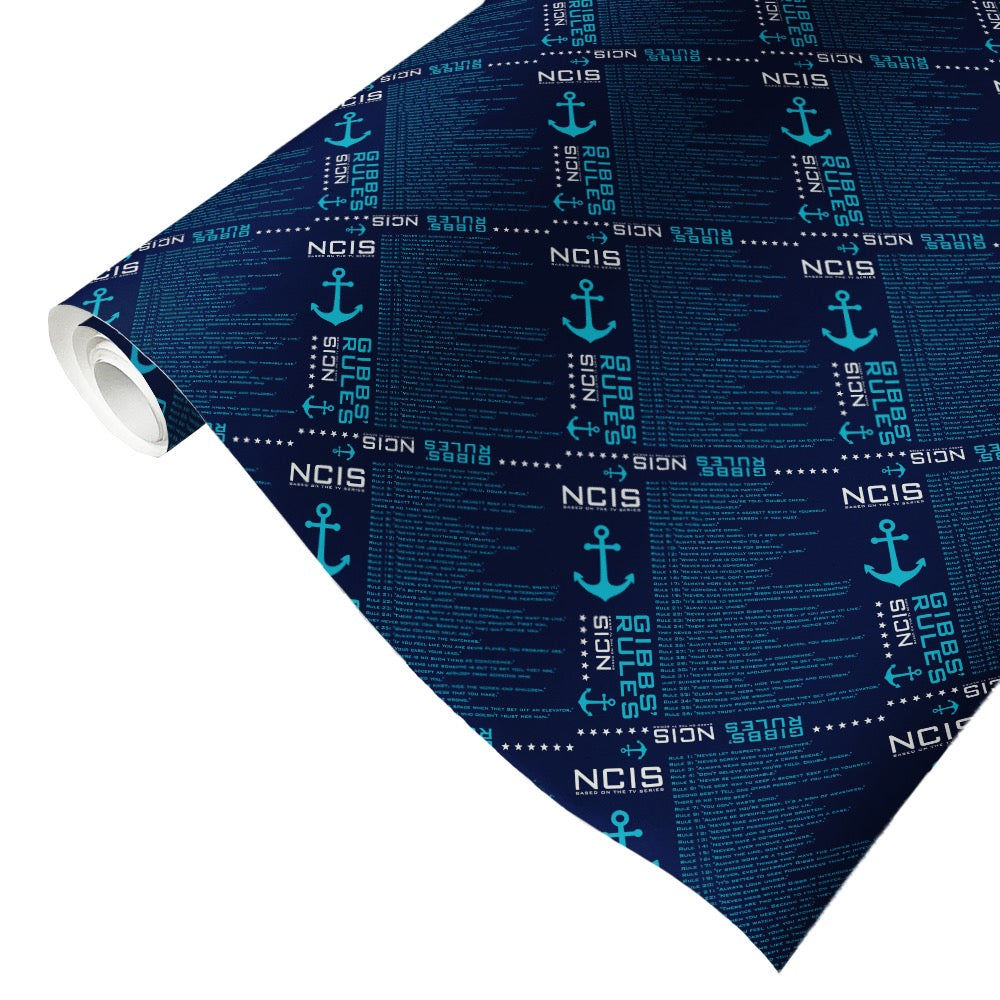 NCIS Gibbs Rules Wrapping Paper