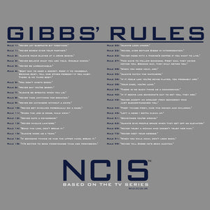 NCIS Gibbs Rules Mouse Pad