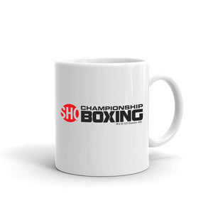 SHO Championship Boxing Logo White Mug