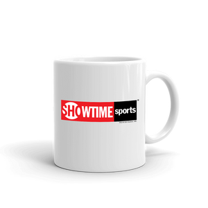 SHOWTIME Sports Red Logo White Mug