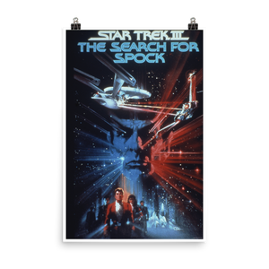 Star Trek III: The Search for Spock LOGO Premium Satin Poster