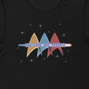 Star Trek: The Original Series Live Long & Prosper Deltas Adult Short Sleeve T-Shirt