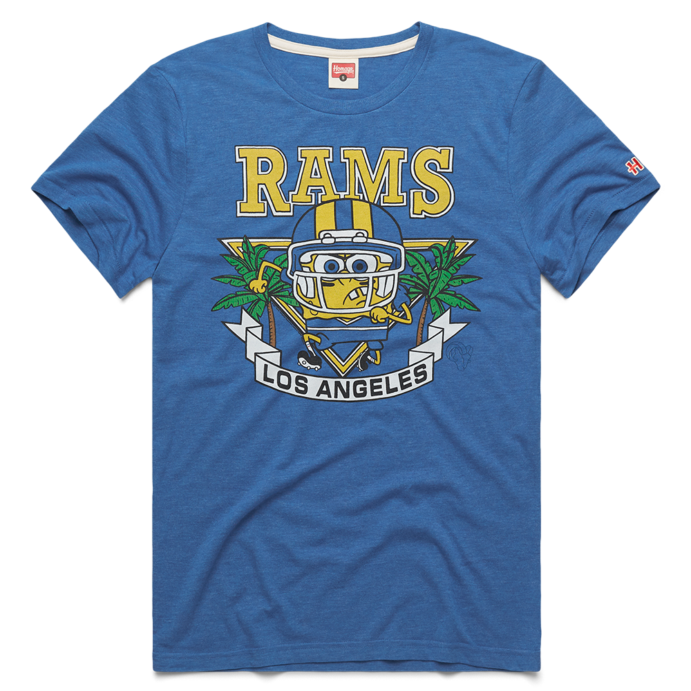 Spongebob SquarePants x La Rams Short Sleeve T-Shirt Blue / L