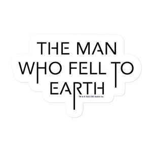 The Man Who Fell To Earth Logo Die Cut Sticker