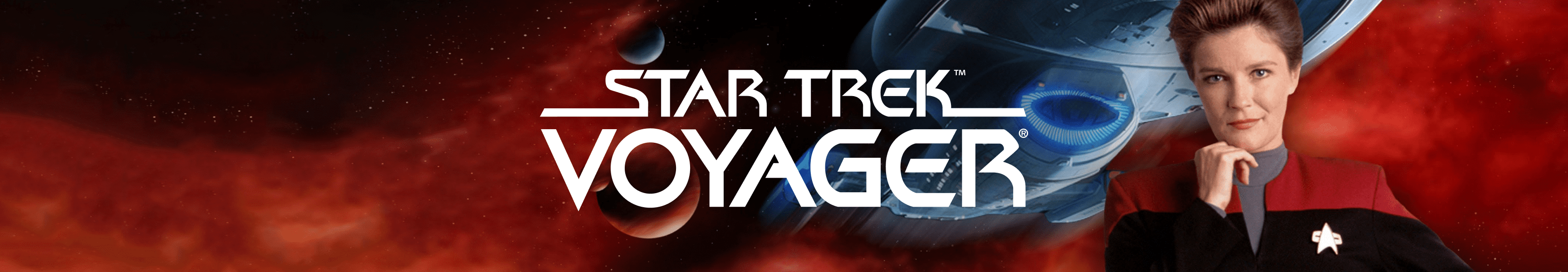 Star Trek: Voyager Gold 25 Logo Black Mug