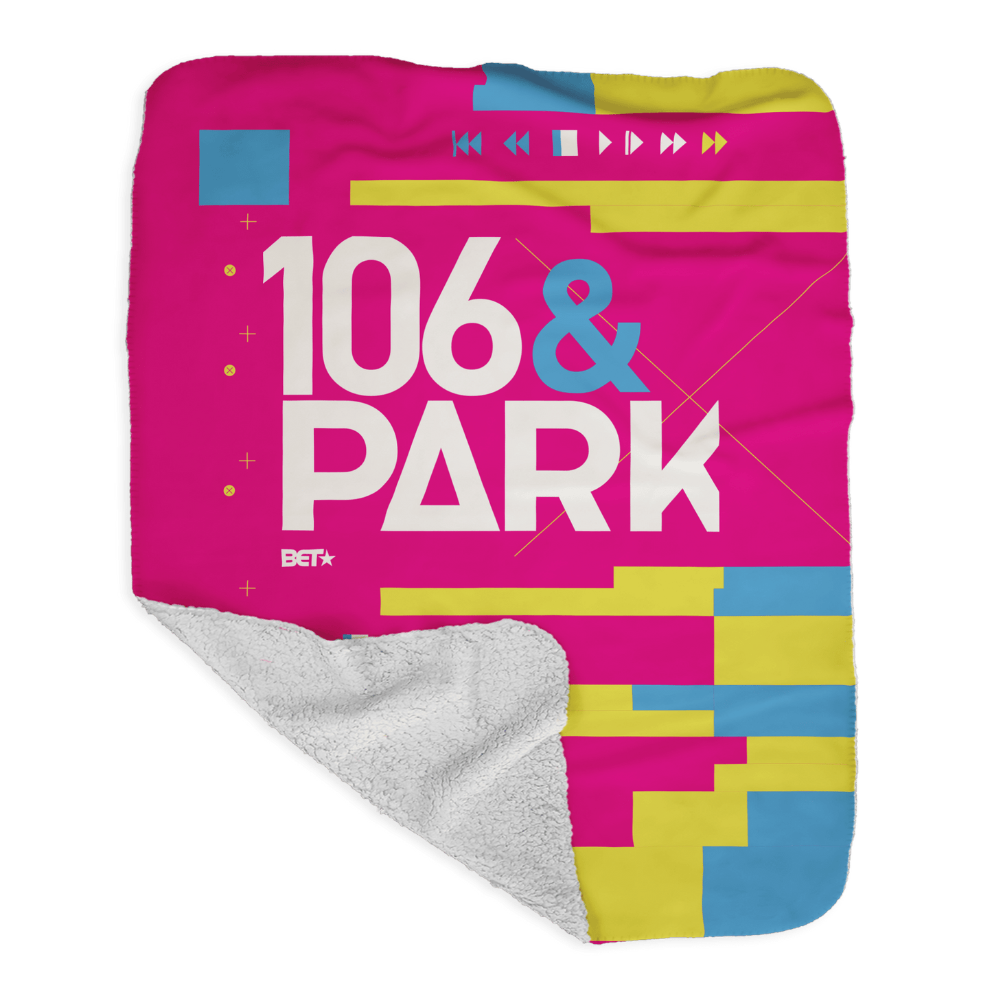 106 & Park Composition Sherpa Blanket - Paramount Shop