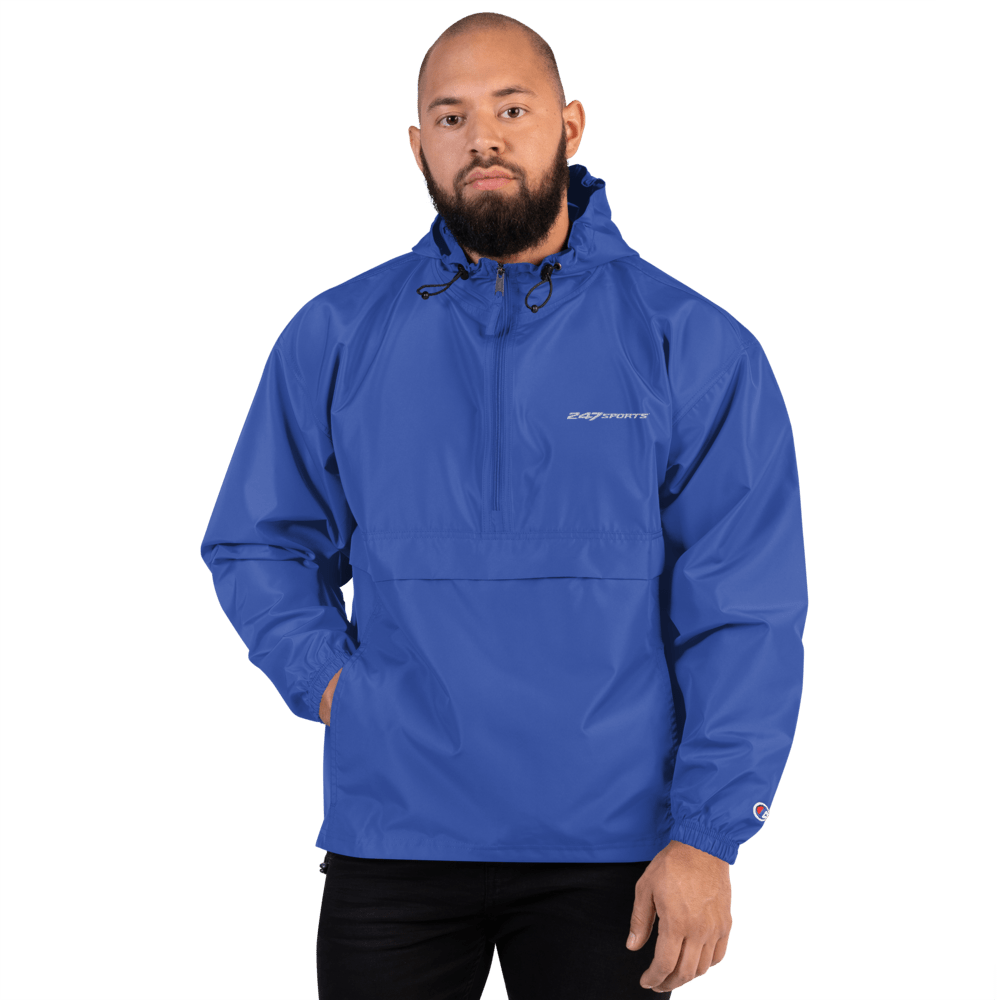 247 Sports White Logo Embroidered Packable Jacket - Paramount Shop