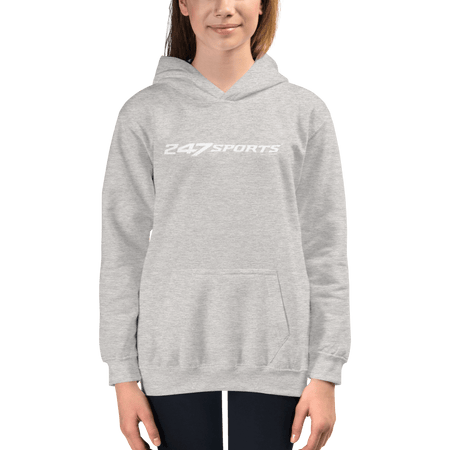 247 Sports White Logo Kids Hooded Sweatshirt - Paramount Shop