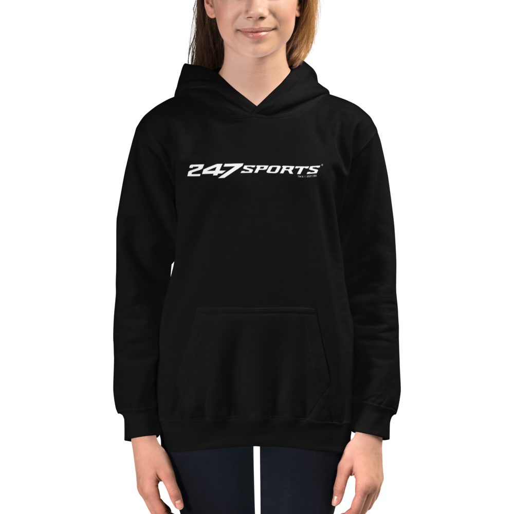 247 Sports White Logo Kids Hooded Sweatshirt - Paramount Shop
