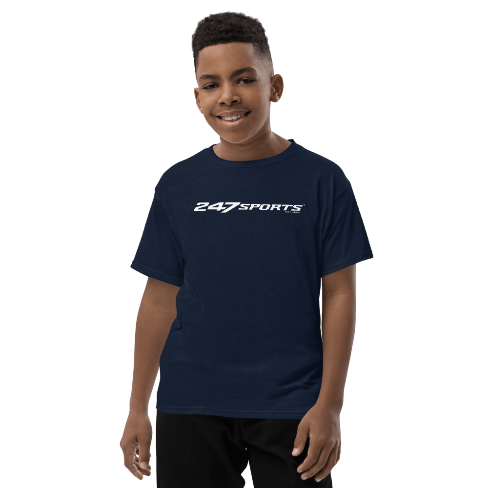 247 Sports White Logo Kids Premium T - Shirt - Paramount Shop