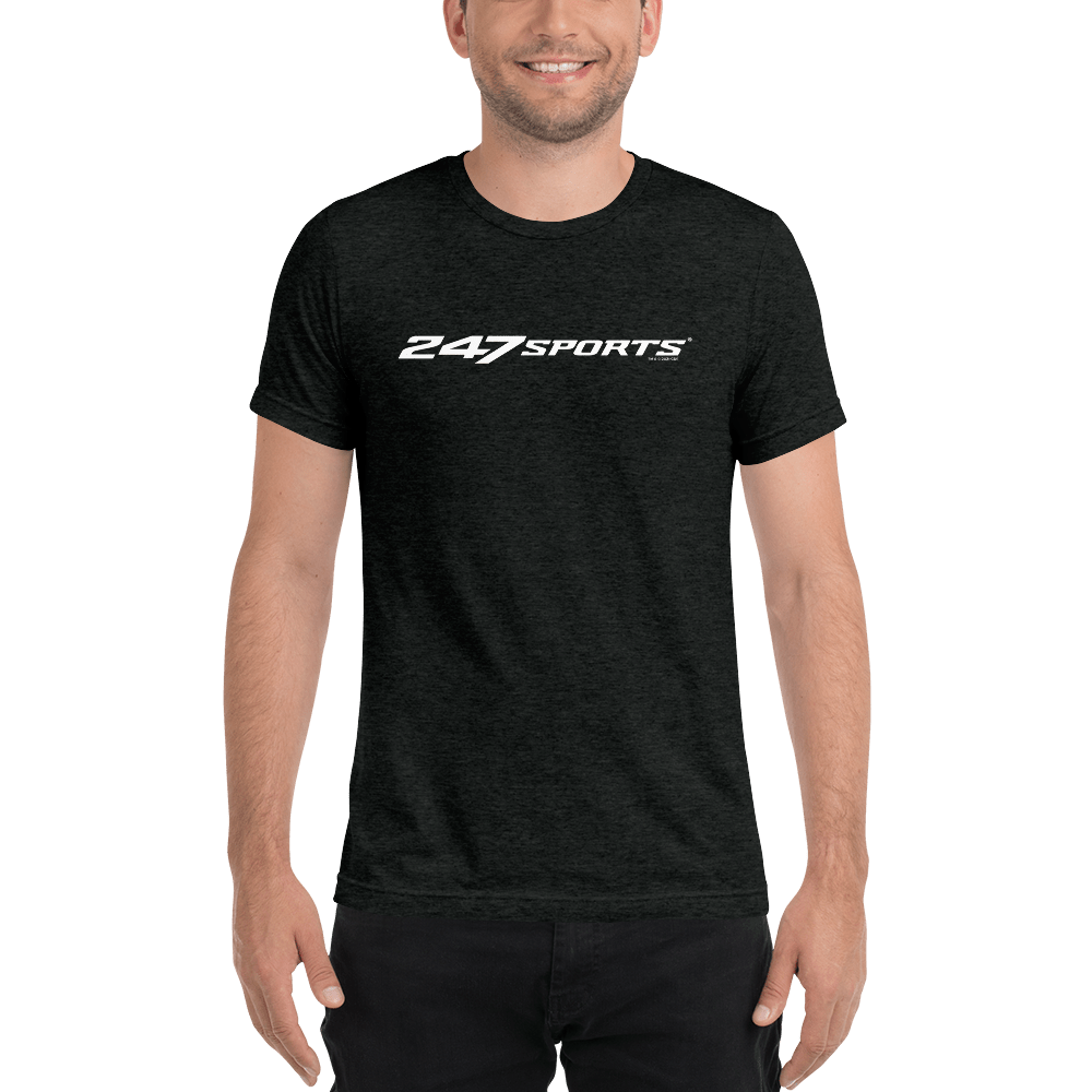 247 Sports White Logo Unisex Tri - Blend T - Shirt - Paramount Shop