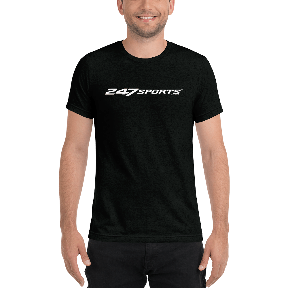 247 Sports White Logo Unisex Tri-Blend T-Shirt