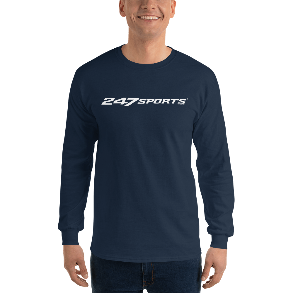 247Sports Logo White Adult Long Sleeve T - Shirt - Paramount Shop