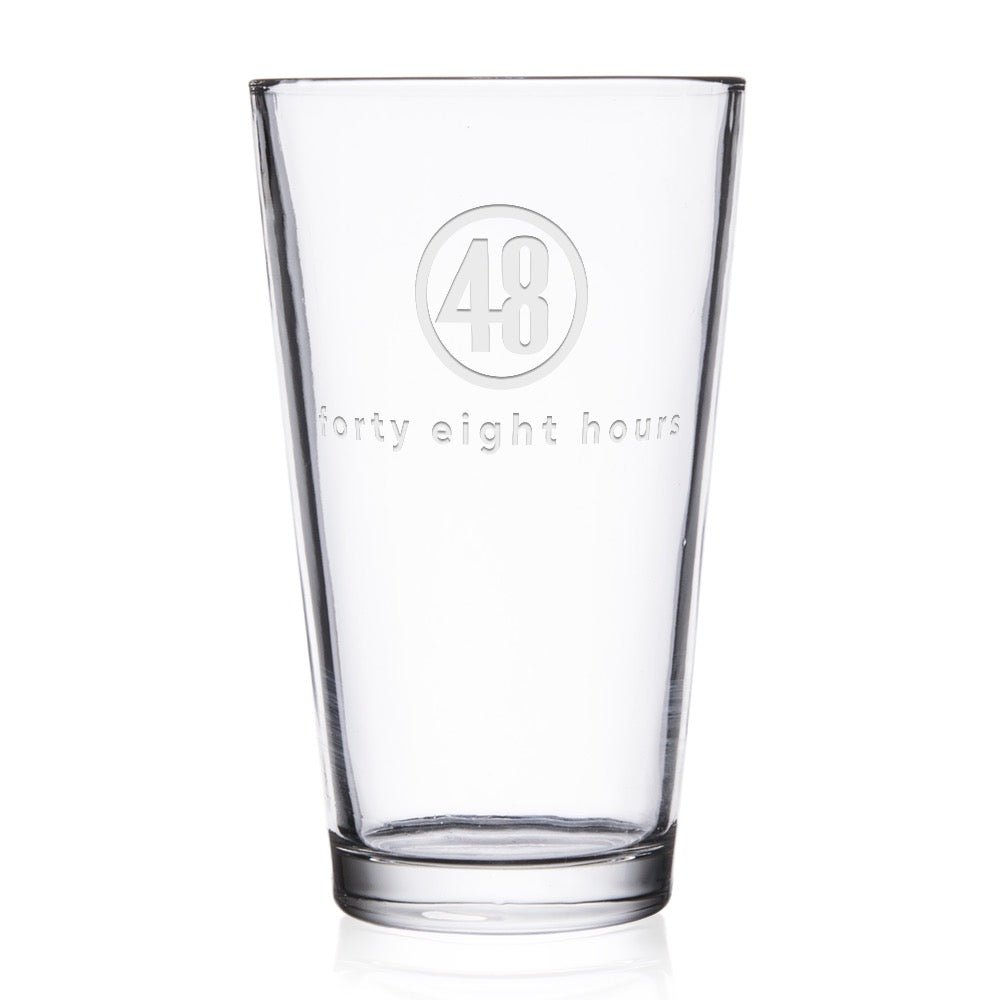 48 Hours Logo Pint Glass - Paramount Shop