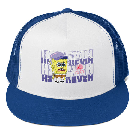 Bob Esponja Pantalones Cuadrados Hi Kevin 5 Panel Trucker Hat