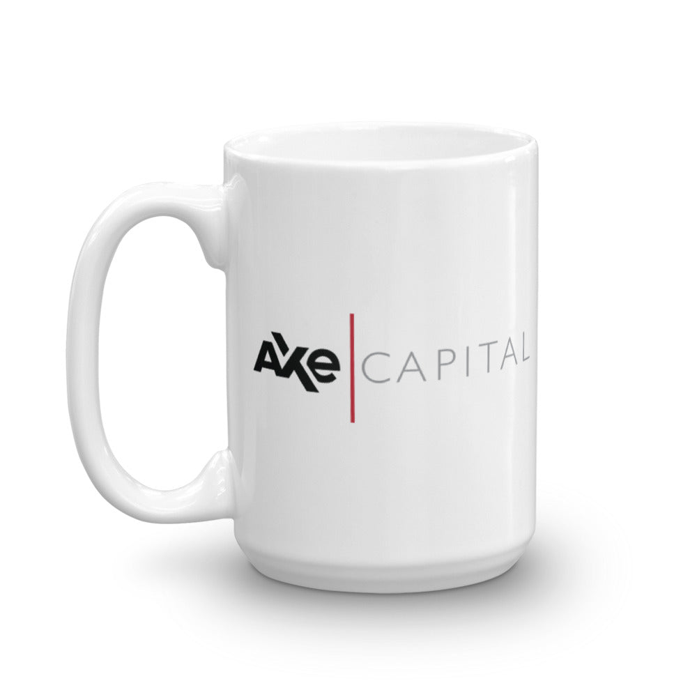 Billions Axe Capital Horizontal Logo Personnalisé Mug blanc 15 oz
