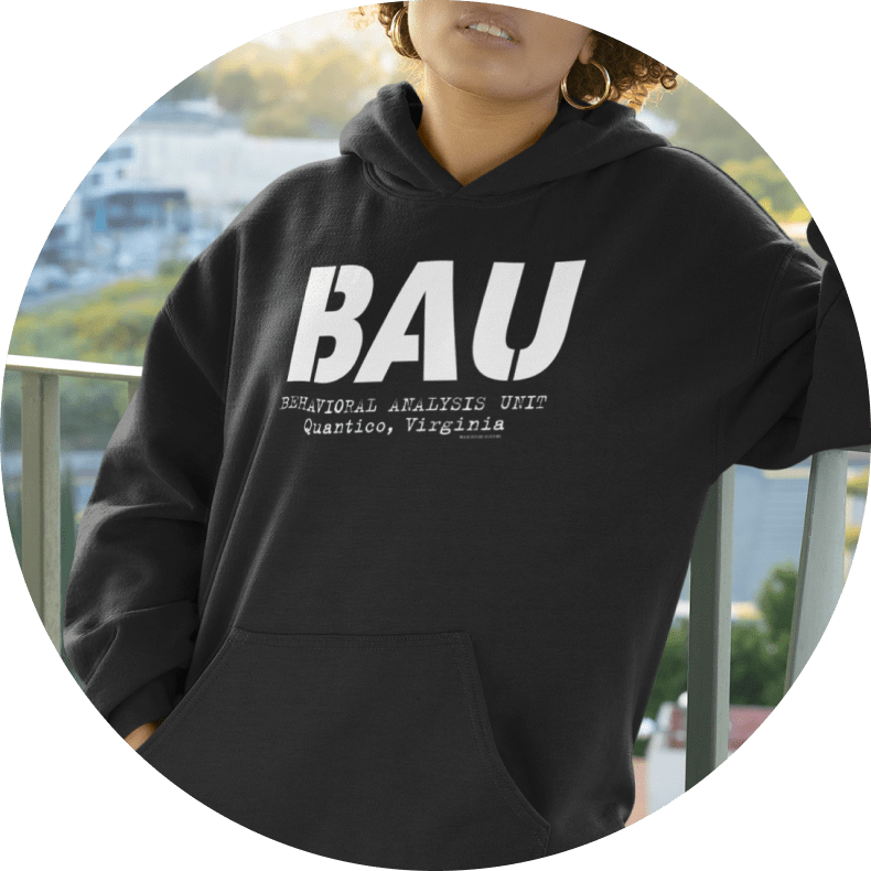 Criminal Minds BAU Sweatshirt mit Kapuze