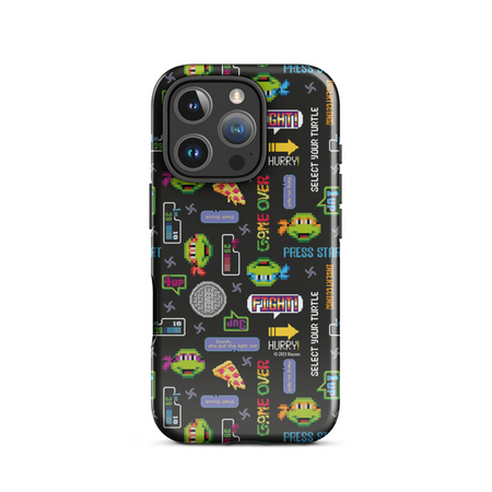 Teenage Mutant Ninja Turtles Video Game Pattern Tough Phone Case - iPhone