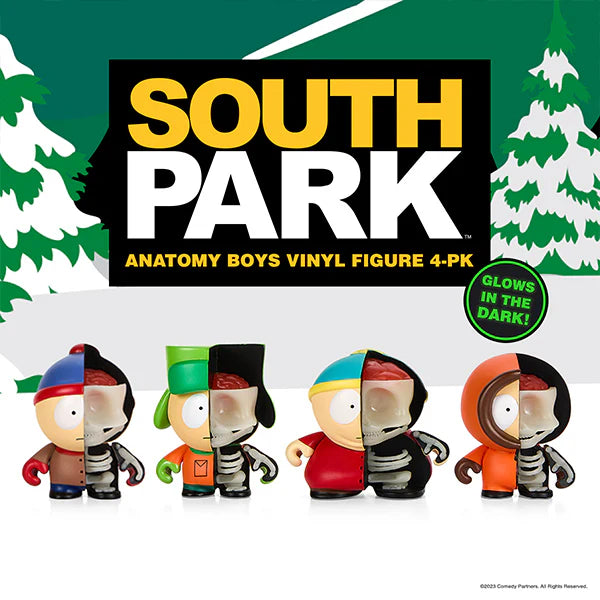 South Park Anatomy Boys 4-Pack Kidrobot Figuras de Vinilo