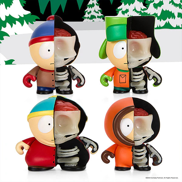 South Park Anatomie Jungen 4er-Pack Kidrobot Vinyl Figuren