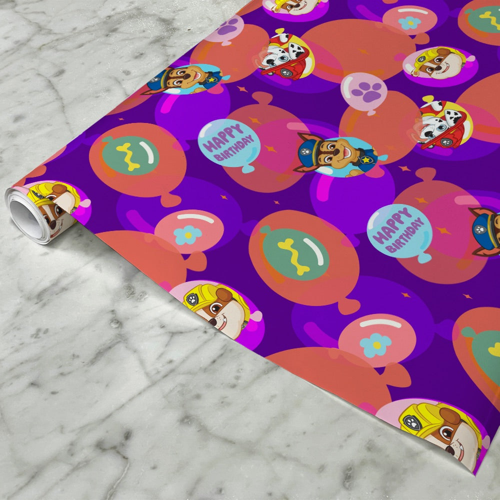 Paw Patrol Birthday Gift Wrap