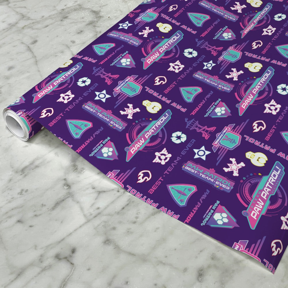 Paw Patrol Evergreen Pattern Gift Wrap