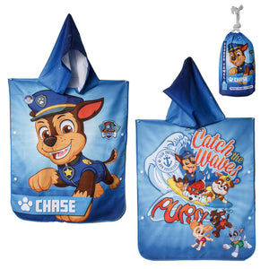 PAW Patrol Chase! Catch the Waves Childrens Hooded Beach Towels