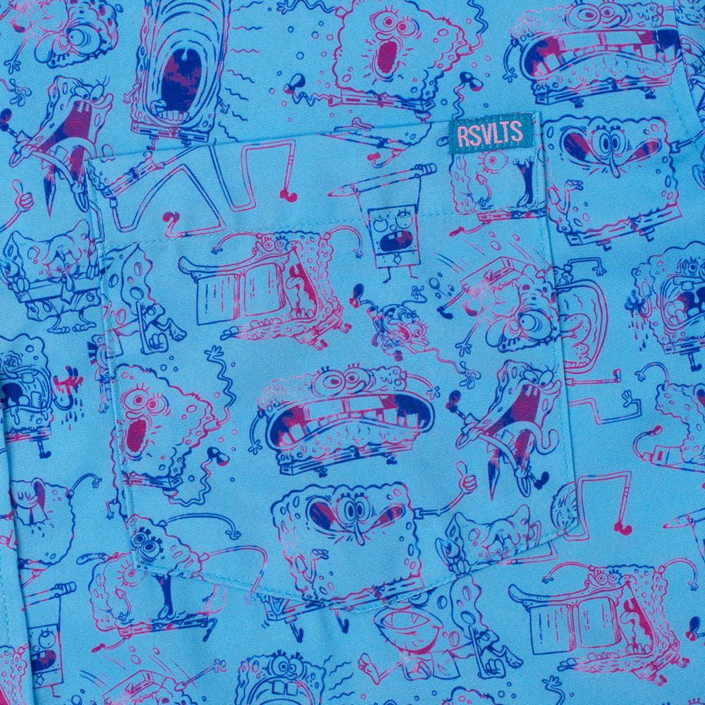 Camisa de manga corta KUNUFLEX Bob Esponja "Different Sides of a Sponge" (Las diferentes caras de una esponja)