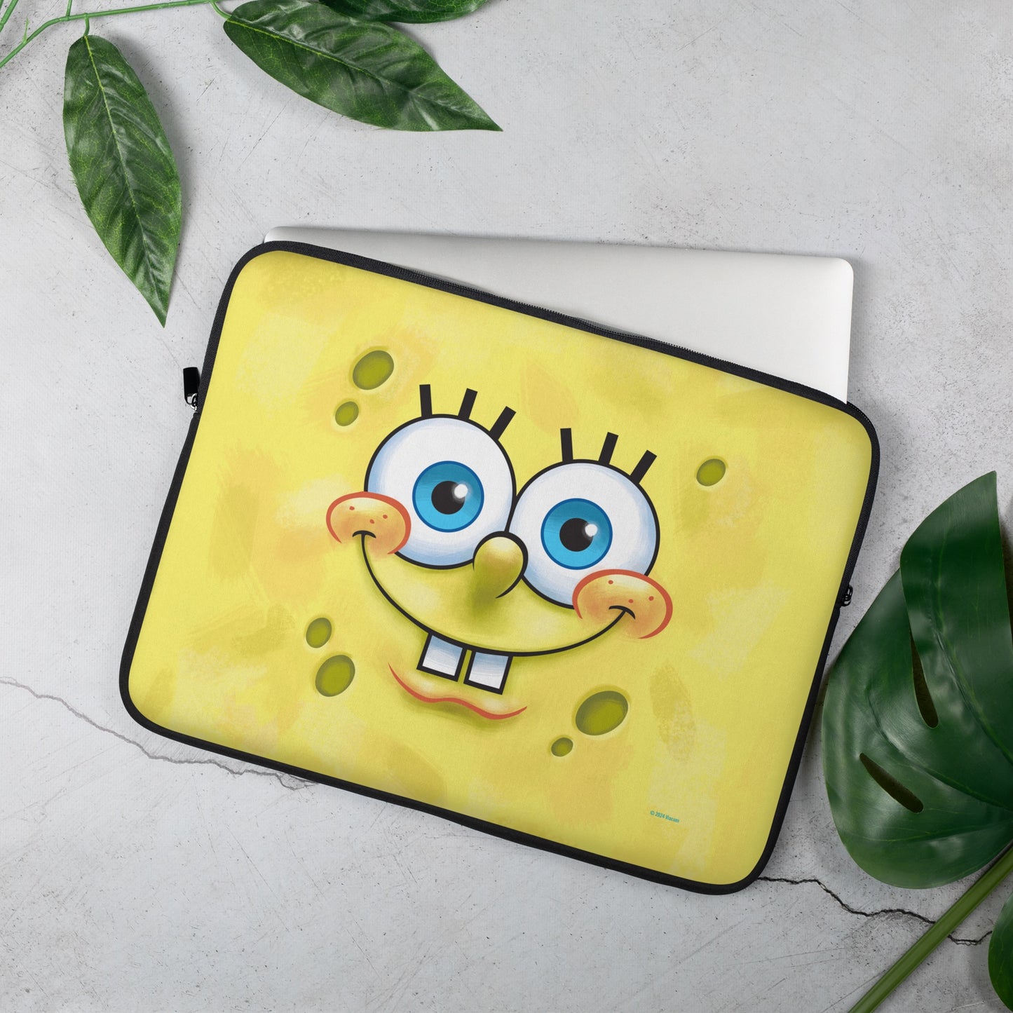 Spongebob Face Laptop Sleeve