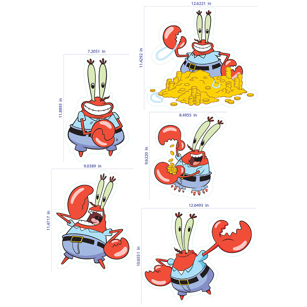 Spongebob Squarepants M. Krabs Wall Autocollants