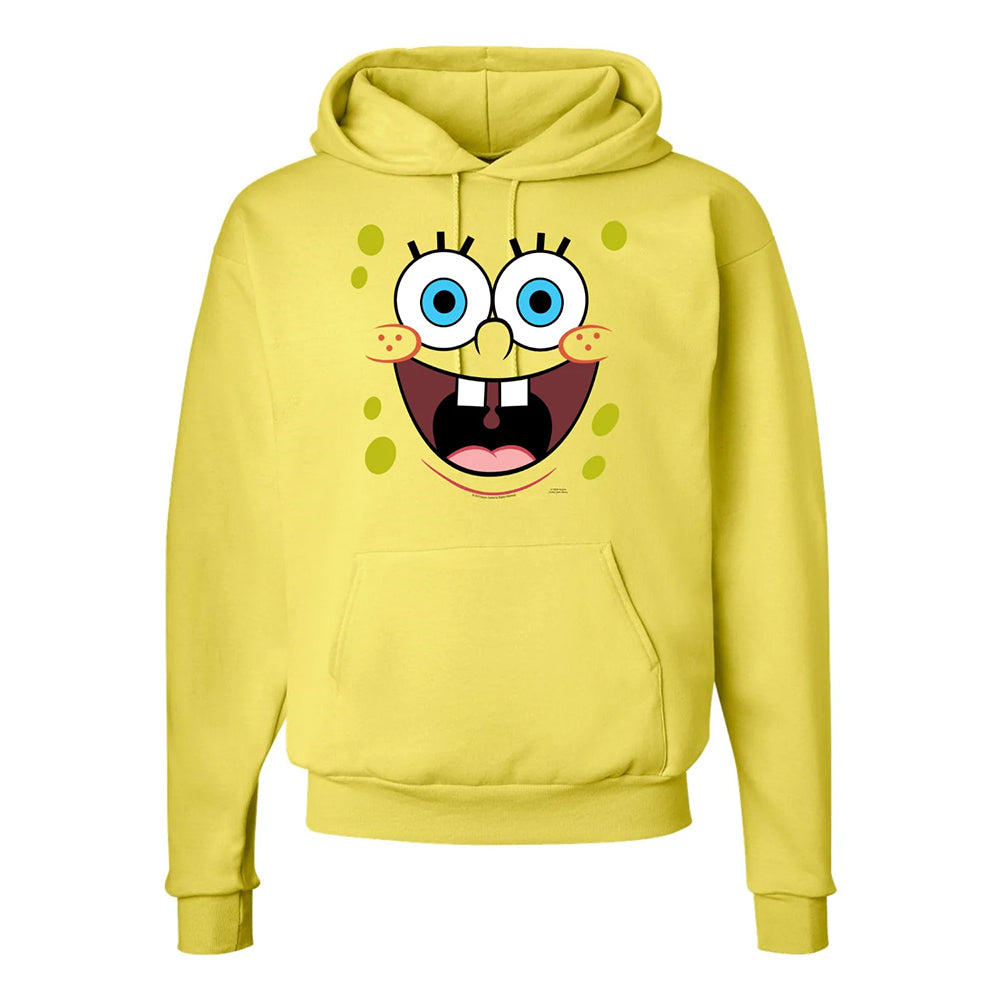 Spongebob Schwammkopf Sweatshirt mit Kapuze und großem Gesicht