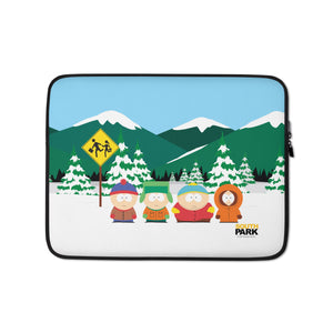 South Park Bus Stop Laptop Sleeve