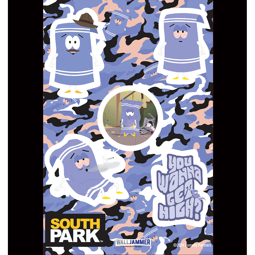 South Park Towelie High Wall Sticker Sheet