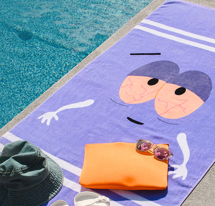 <p>FAN FAVORITE: <br/>Towelie beach towel</p>