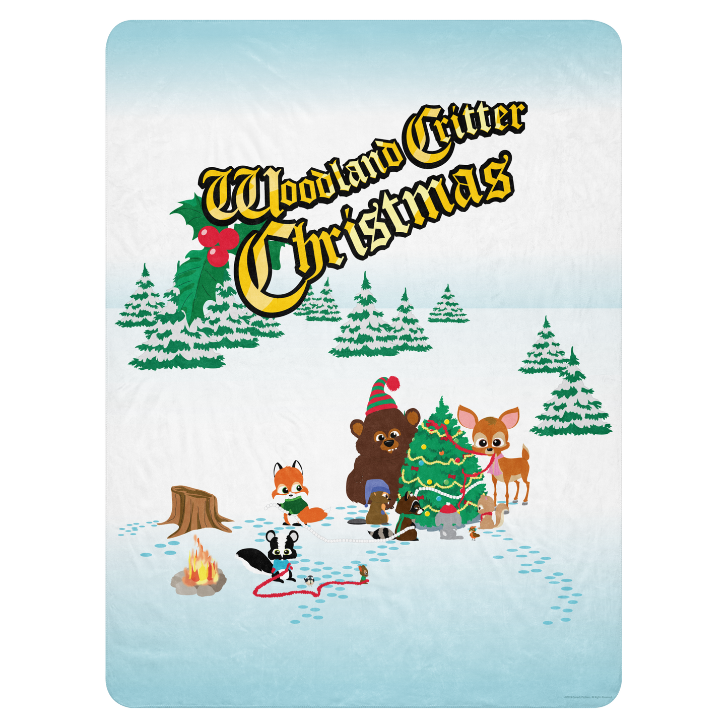 South Park Woodland Critter Weihnachts-Sherpa-Decke