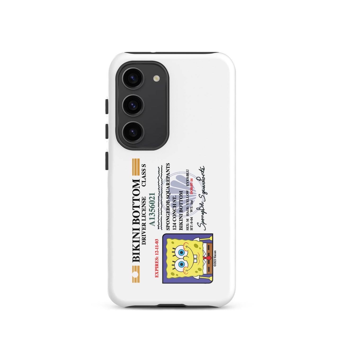SpongeBob Schwammkopf SpongeBob Führerschein Tough Telefon Fall - Samsung