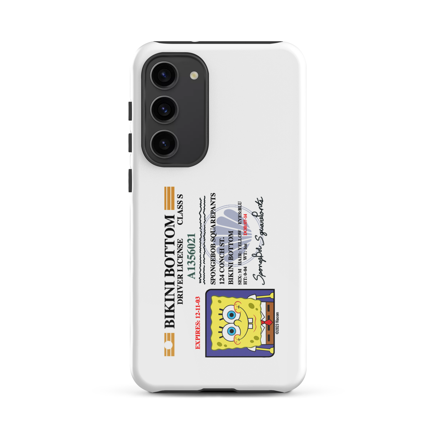 SpongeBob Schwammkopf SpongeBob Führerschein Tough Telefon Fall - Samsung