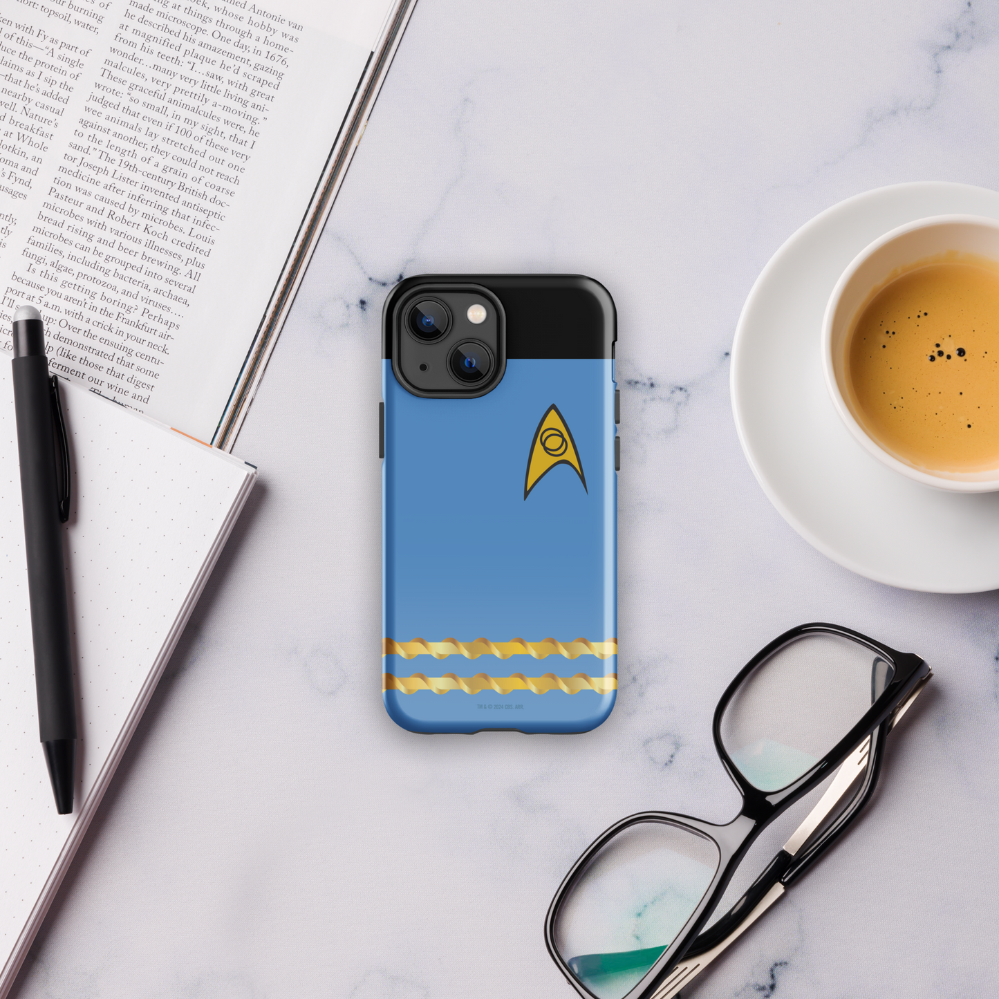 Star Trek Blaues Sternenflottenkommando Rang Tough Phone Case - iPhone