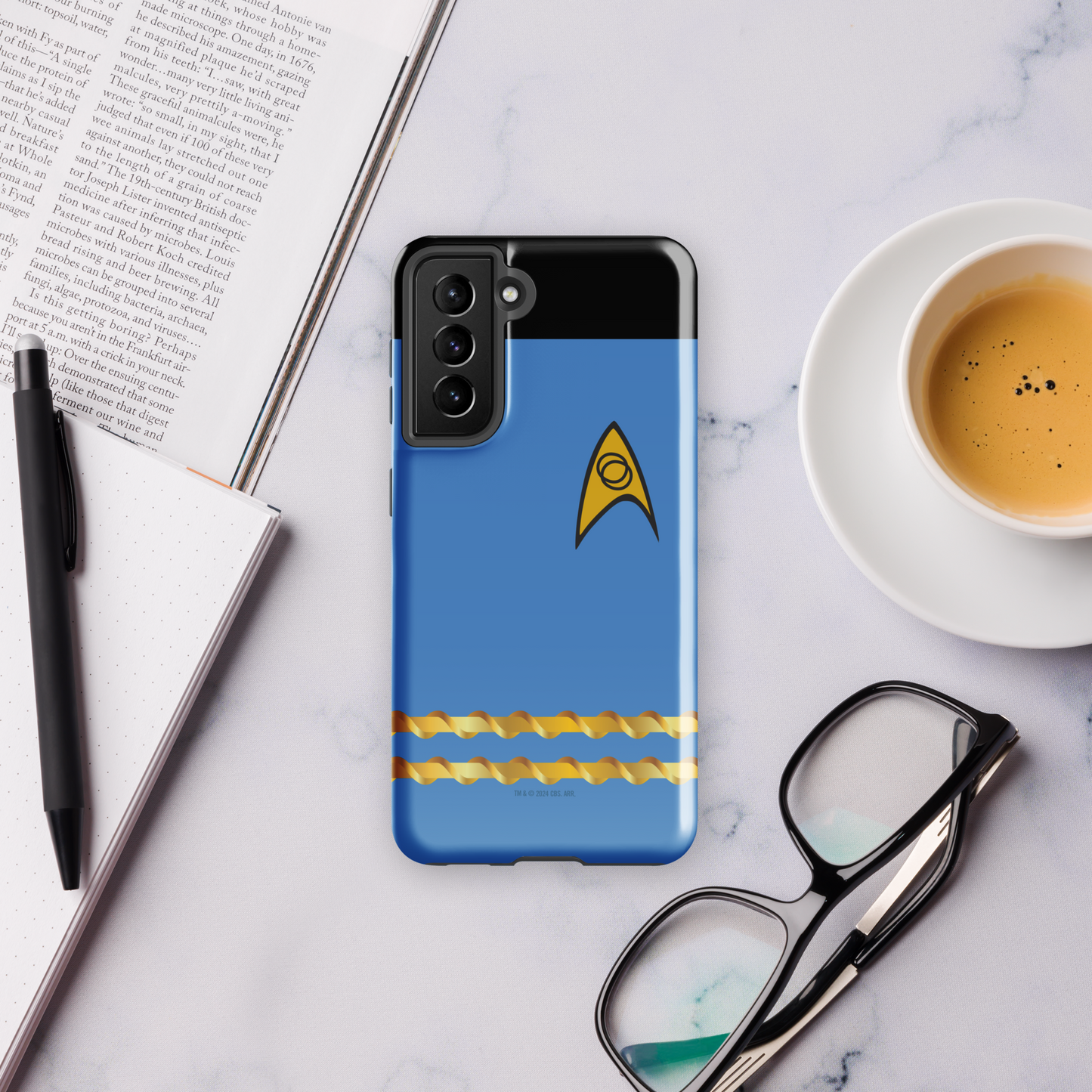 Star Trek Blaues Sternenflottenkommando Rang Tough Phone Case - Samsung