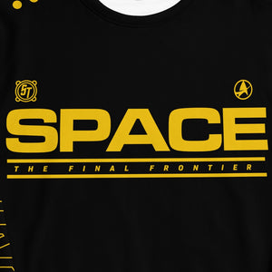 Star Trek Sudadera de cuello redondo Space The Final Frontier Racing