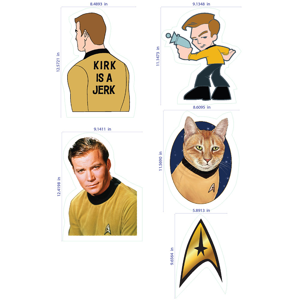 Star Trek: The Original Series Feuille d'autocollants muraux Kirk