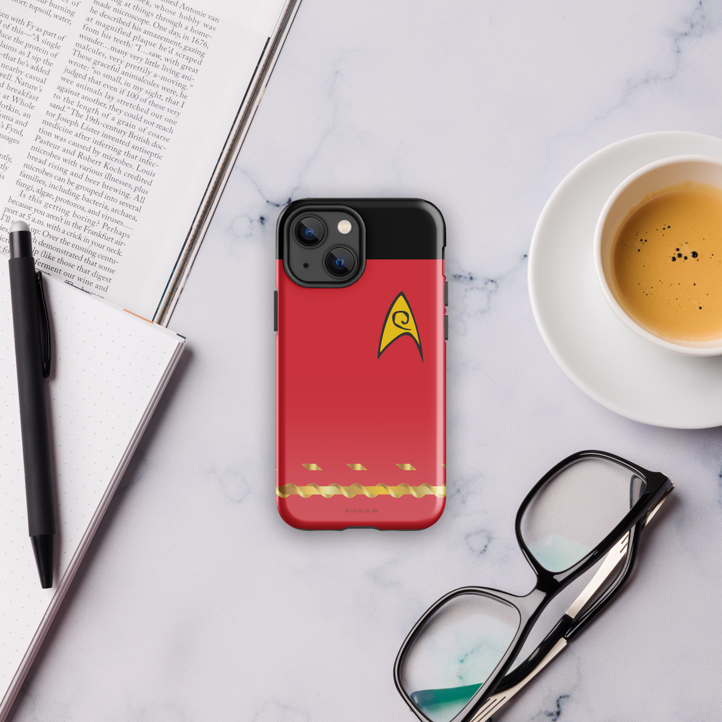 Star Trek Rojo Starfleet Command Rank Tough Phone Case - iPhone