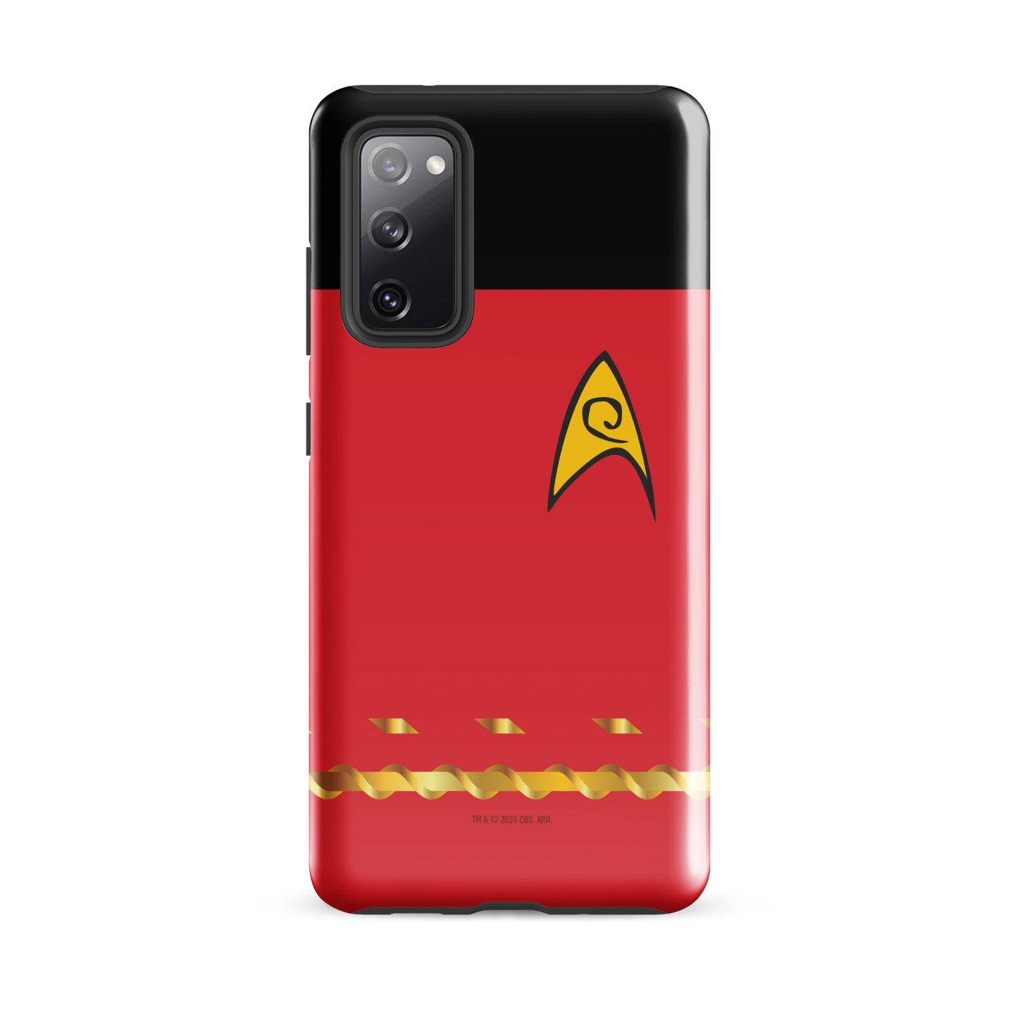 Star Trek Funda de teléfono resistente con rango de la Comandancia de la Flota Estelar Roja - Samsung